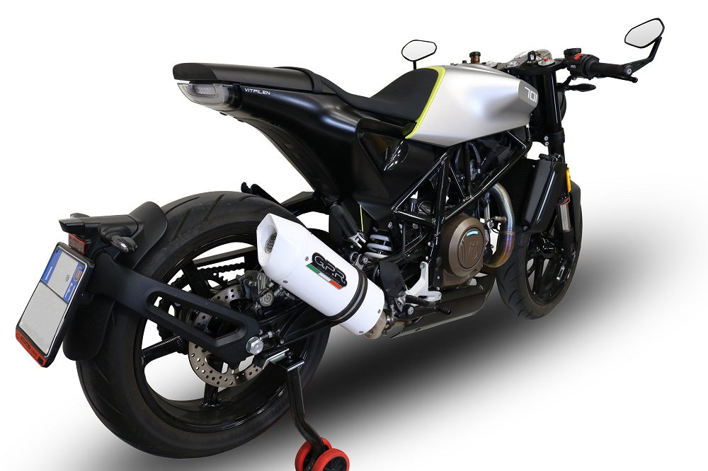 GPR Exhaust System Husqvarna Vitpilen 701 2018-2020, Albus Evo4, Slip-on Exhaust Including Removable DB Killer and Link Pipe