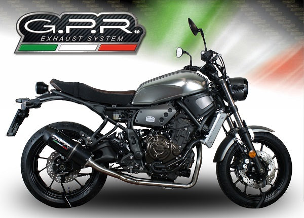 Yamaha Xsr 700 2016-2020 Exhaust GPR Full System Furore Nero