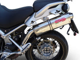 GPR Exhaust System Moto Guzzi Stelvio 1200 4V 2008-2010, Trioval, Slip-on Exhaust Including Removable DB Killer and Link Pipe