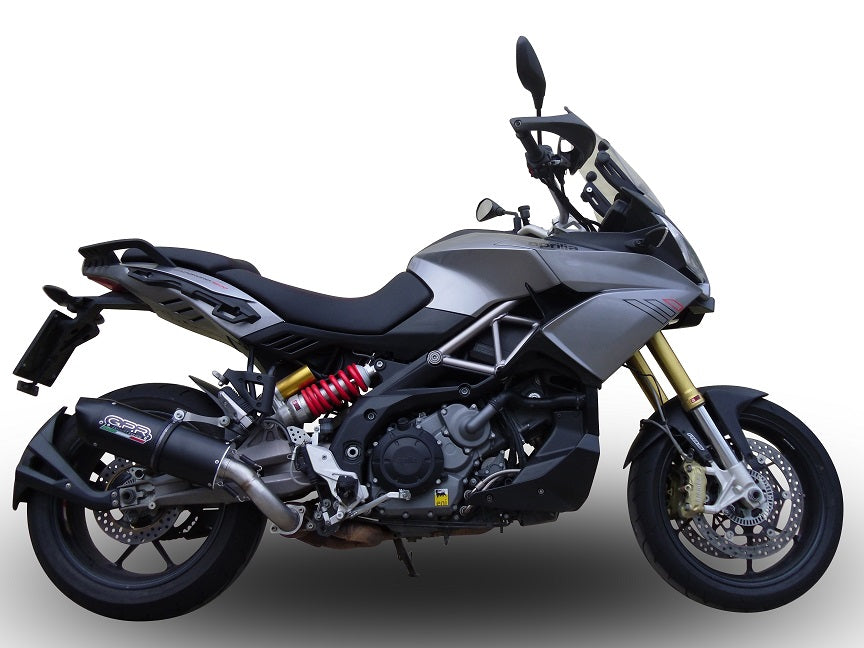 GPR Exhaust for Aprilia Caponord 1200 2013-2015, Furore Poppy, Slip-on Exhaust Including Removable DB Killer and Link Pipe