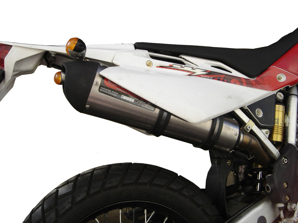 GPR Exhaust System Husqvarna Sm - Te 450 2007, Gpe Ann. titanium, Slip-on Exhaust Including Removable DB Killer and Link Pipe