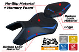 Suzuki GSX 8S-8R 2023 2024 Seat Cover Tappezzeria Comfort Blue Black