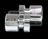 Suzuki GSXR Engraved Swingarm SPOOLS-Chrome