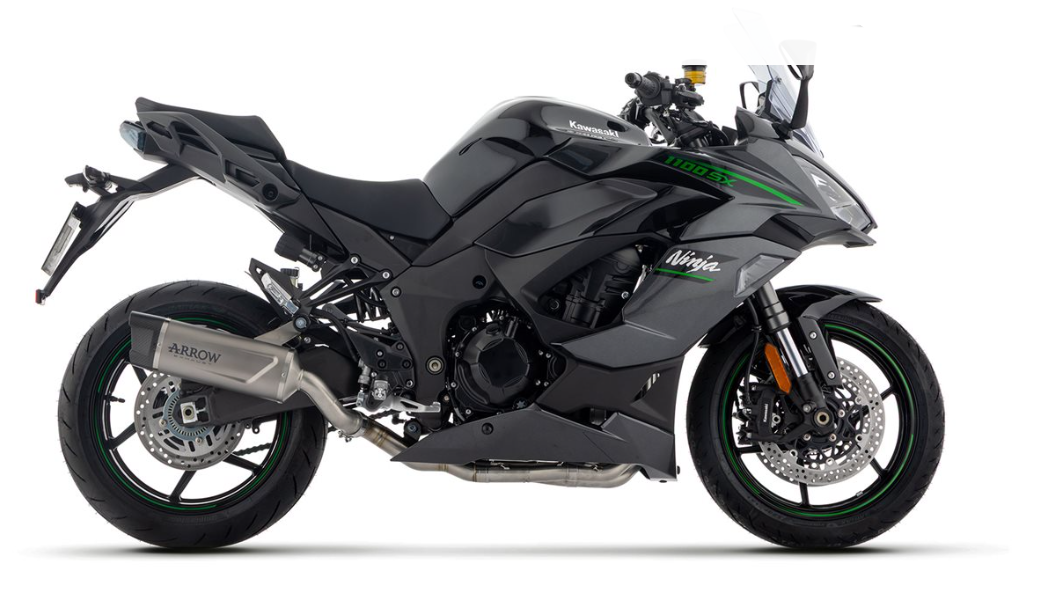 71987PK Arrow Indy Race EVO Titanium  silencer with carby end cap Kawasaki NINJA 1100 SX 2025