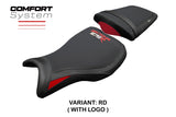 Triumph Daytona 675R 2006-2011 2012 Seat Cover Tappezzeria Comfort Red Black