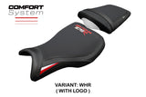 Triumph Daytona 675R 2006-2012 Seat Cover Tappezzeria Comfort White Red Black