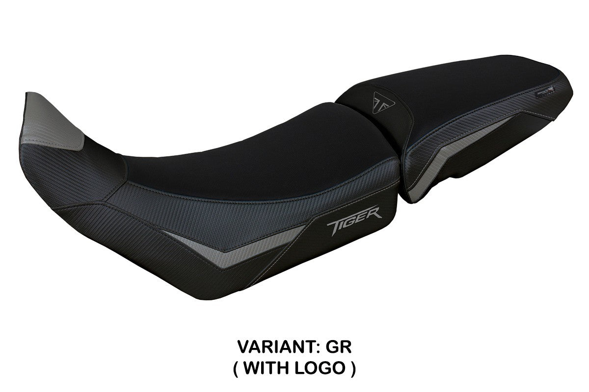 Triumph Tiger 850 Sport 2021-2023 2024 2025 Seat Cover Tappezzeria Grey black