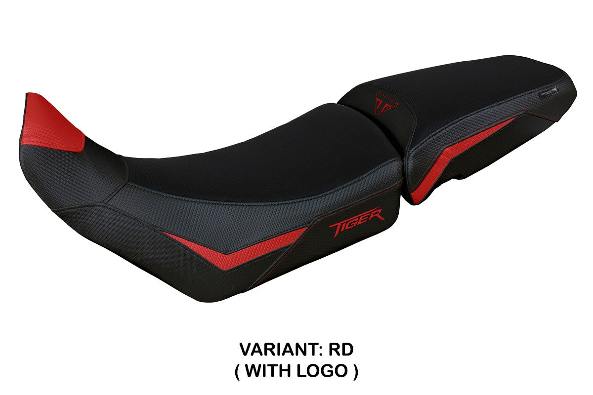 Triumph Tiger 850 Sport 2021-2023 2024 2025 Seat Cover Tappezzeria Red Black