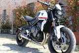 GPR Exhaust System Triumph Trident 660 2021-2023, M3 Titanium Natural, Full System Exhaust, Including Removable DB Killer