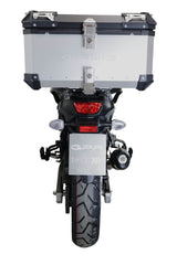 Suzuki V-Strom 1050 Xt 2020-2021 GPR TECH 55 L Aluminum Top Case in Silver with Specific Plate Included