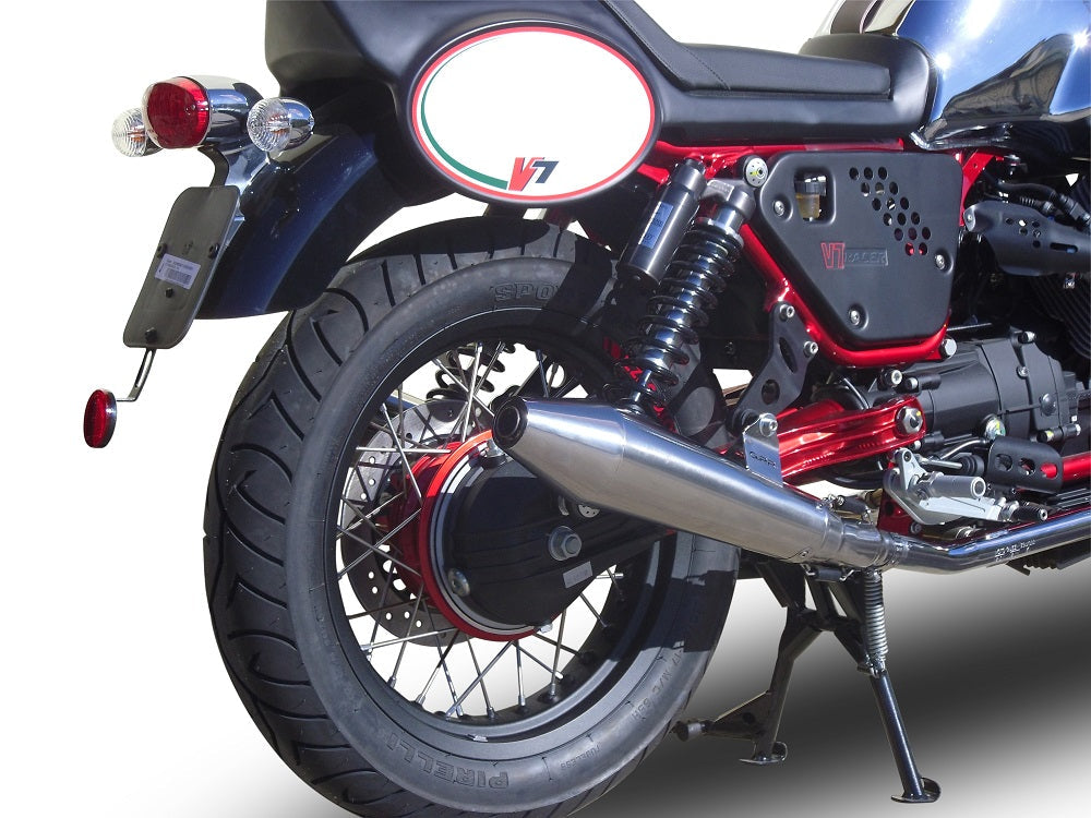 GPR Exhaust System Moto Guzzi V7 (I - II) Racer 2010-2016, Vintacone , Dual slip-on Including Removable DB Killers and Link Pipes