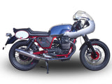 GPR Exhaust System Moto Guzzi V7 (I - II) Racer 2010-2016, Vintacone , Dual slip-on Including Removable DB Killers and Link Pipes