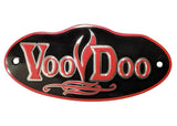 Voodoo Exhaust Badge in Black and Red