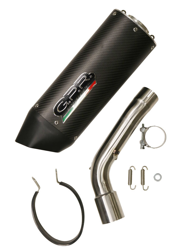 GPR Exhaust System Kawasaki Versys 1000 I.E. 2019-2020, Furore Evo4 Nero, Slip-on Exhaust Including Removable DB Killer and Link Pipe