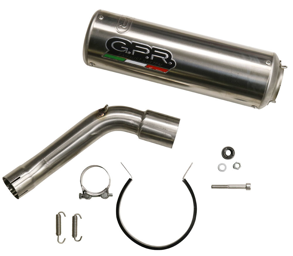 GPR Exhaust System Kawasaki Versys 1000 I.E. 2019-2020, M3 Poppy , Slip-on Exhaust Including Removable DB Killer and Link Pipe