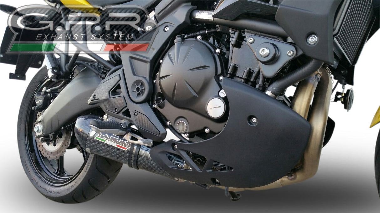 GPR Exhaust System Kawasaki ER6N ER6F 2012-2016, Gpe Ann. Poppy, Full System Exhaust, Including Removable DB Killer