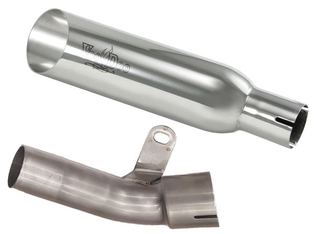 Kawasaki Ninja ZX-10R ZX1000 Exhaust 2016-2020 Shorty Polished Pipe by Voodoo