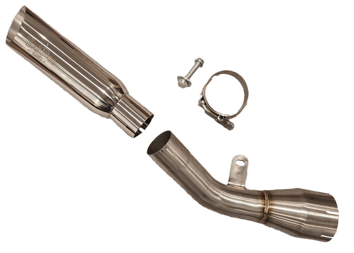 Kawasaki Ninja ZX10R ZX1000 Exhaust 2021-2025 Shorty Polished by Voodoo