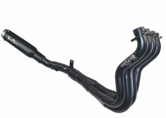 Suzuki Hayabusa Exhaust 1999-2020 Race, 4:1 System, Mini Meg Shorty in Black by Voodoo