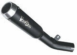 Suzuki GSXR 600 750 Exhaust 2008-2025, Race, Mini Meg Shorty in Black by Voodoo