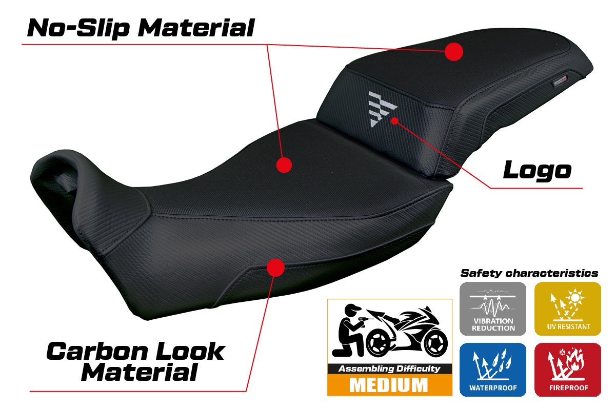 Voge Valico 525 DS DSX 2023 2024 Seat Cover Tappezzeria Black
