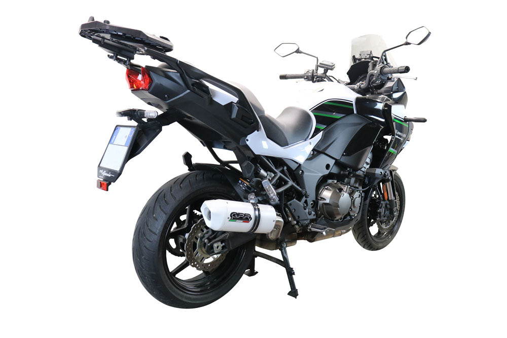 GPR Exhaust System Kawasaki Versys 1000 I.E. 2021-2023, Albus Evo4, Slip-on Exhaust Including Removable DB Killer and Link Pipe