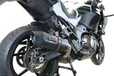 GPR Exhaust System Kawasaki Versys 1000 I.E. 2021-2023, Furore Evo4 Nero, Slip-on Exhaust Including Removable DB Killer and Link Pipe