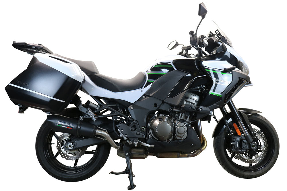 GPR Exhaust System Kawasaki Versys 1000 I.E. 2019-2020, GP Evo4 Poppy, Slip-on Exhaust Including Removable DB Killer and Link Pipe