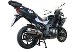 GPR Exhaust System Kawasaki Versys 1000 I.E. 2019-2020, Satinox , Slip-on Exhaust Including Removable DB Killer and Link Pipe