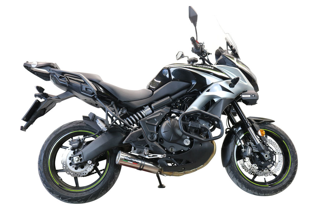 GPR Exhaust System Kawasaki Versys 650 2015-2016, M3 Titanium Natural, Full System Exhaust, Including Removable DB Killer