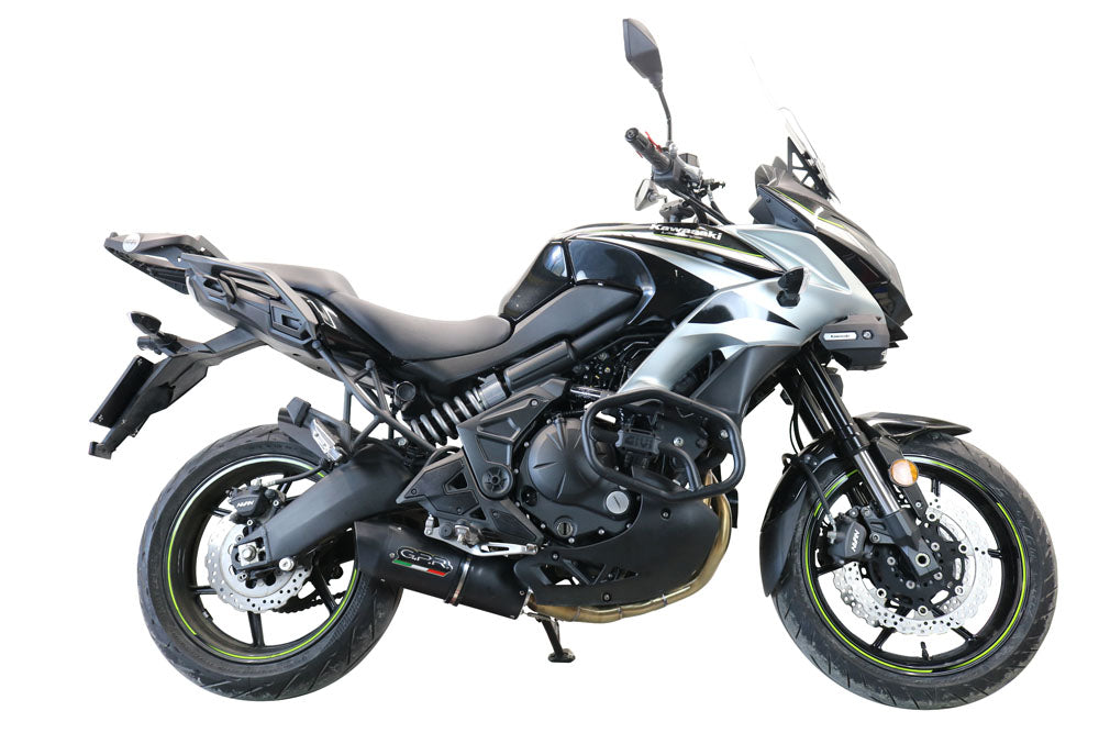 GPR Exhaust System Kawasaki Versys 650 2015-2016, Furore Poppy, Full System Exhaust, Including Removable DB Killer