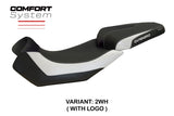 Aprilia Caponord 1200 2013-2016 2017 Seat Cover Tappezzeria Comfort White Black