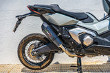 GPR Exhaust System Honda X-Adv 750 2021-2023, GP Evo4 Poppy, Slip-on Exhaust Including Removable DB Killer and Link Pipe