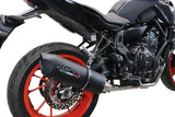 GPR Exhaust System Yamaha MT07 2021-2023, Furore Evo4 Nero, Full System Exhaust, Including Removable DB Killer