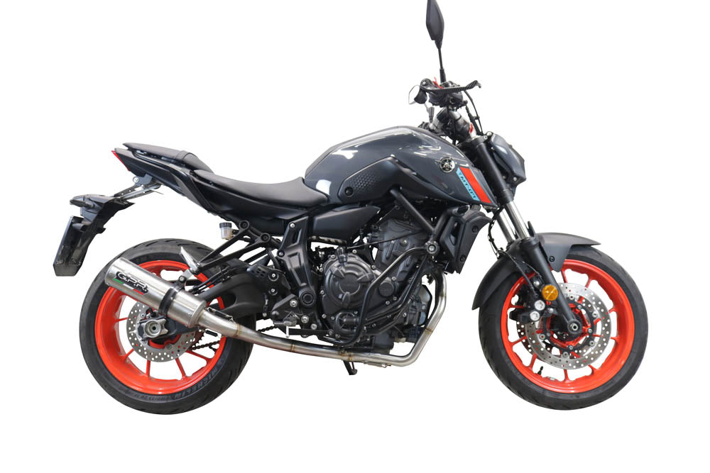 GPR Exhaust System Yamaha MT07 2021-2023, M3 Inox , Full System Exhaust, Including Removable DB Killer