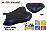 Yamaha YZF R6 2006 2007 Seat Cover Tappezzeria Blue Black 06 07