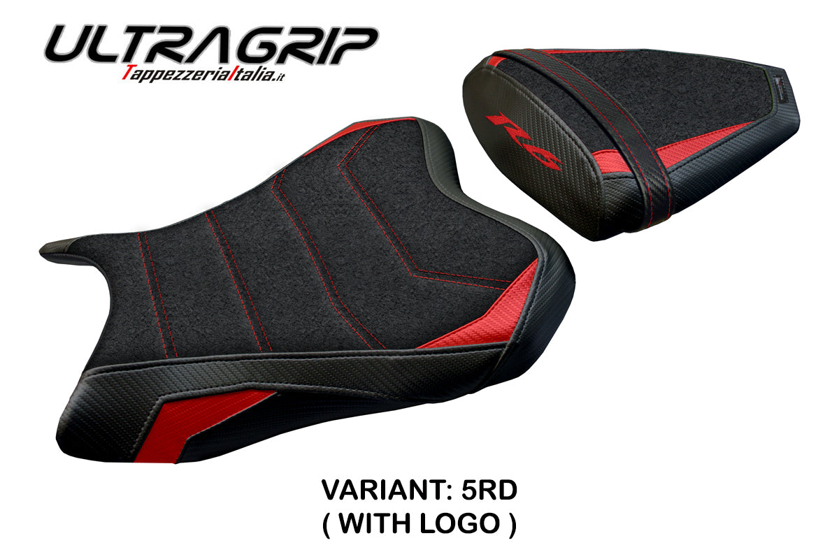 Yamaha YZF R6 2006 2007 Seat Cover Tappezzeria Ultragrip Red Black 06 07