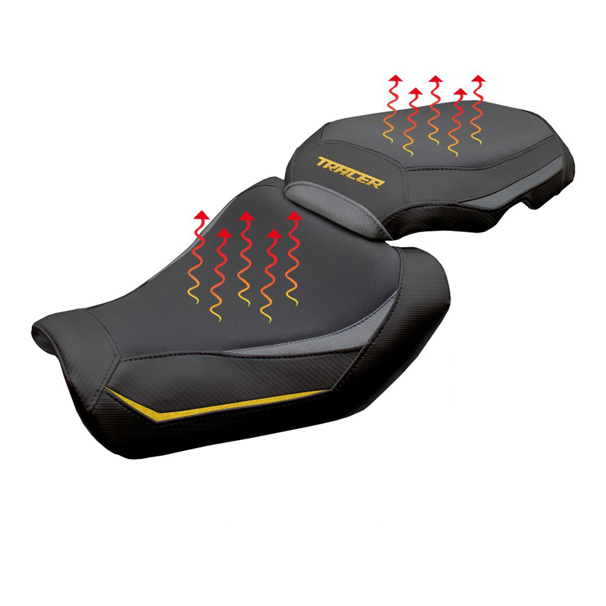 Yamaha Tracer 9 / 9 GT 2025 Seat Cover Tappezzeria Heating Comfort Grey Gold