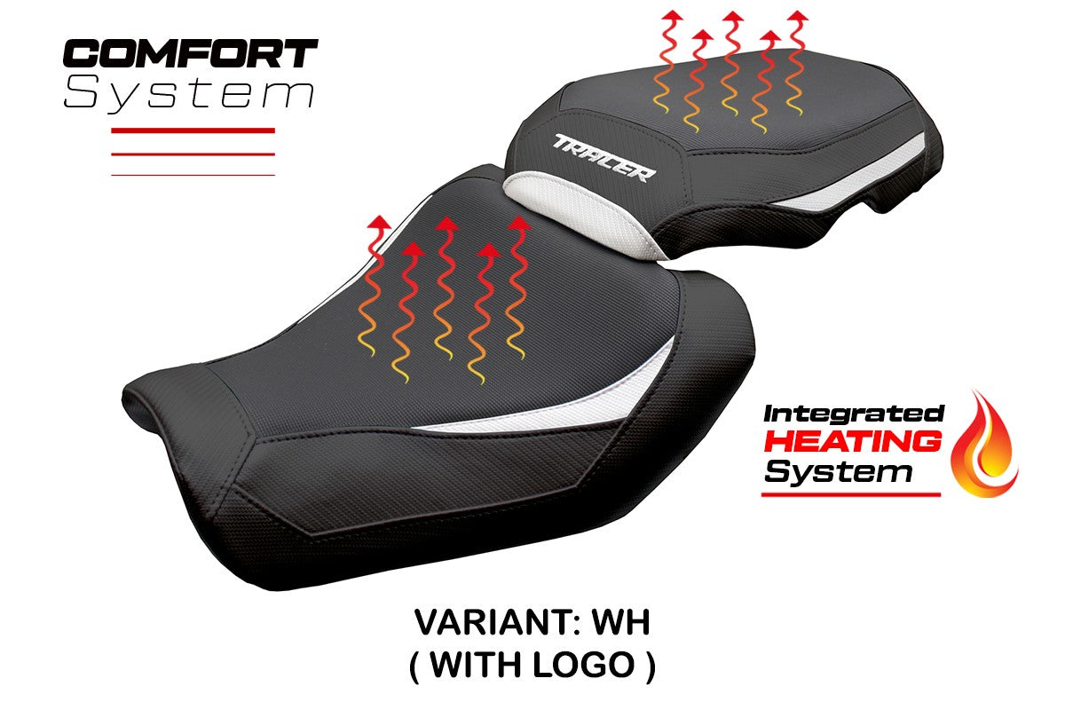 Yamaha Tracer 9 / 9 GT 2025 Seat Cover Tappezzeria Heating Comfort White Black