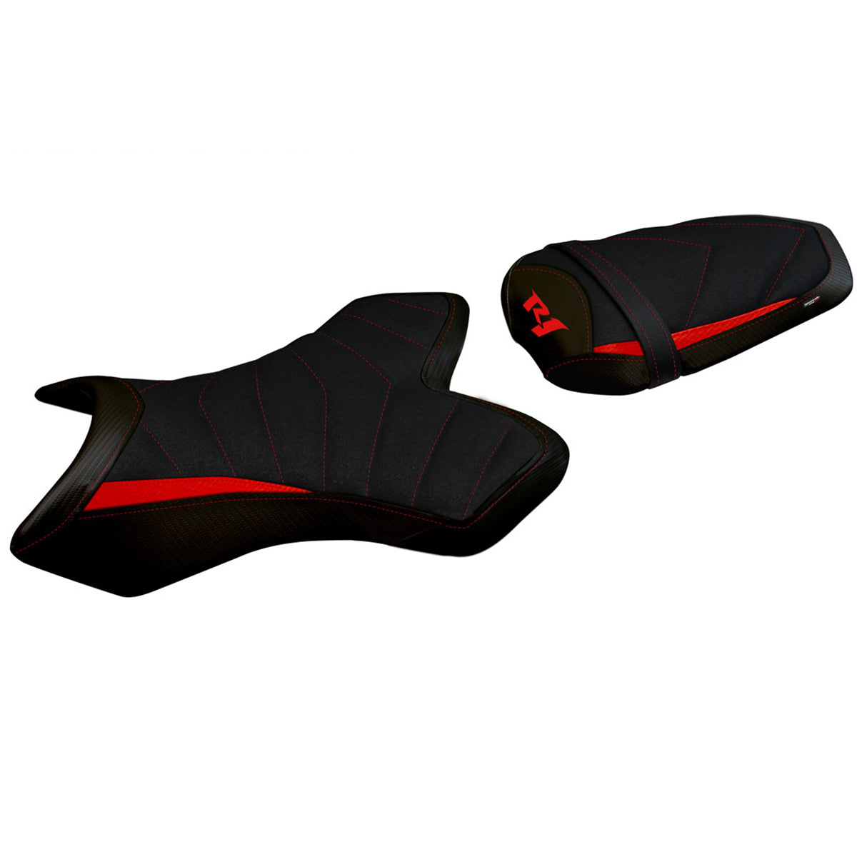 Yamaha YZF R1 2004 2005 2006 Seat Cover Tappezzeria Ultragrip Red Black