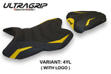 Yamaha YZF R1 2007 2008 Seat Cover Tappezzeria Ultragrip Yellow Black 07 08