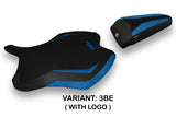 Yamaha YZF R6 2017-2019 2020 2021 2022 2023 Seat Cover Tappezzeria Blue Black