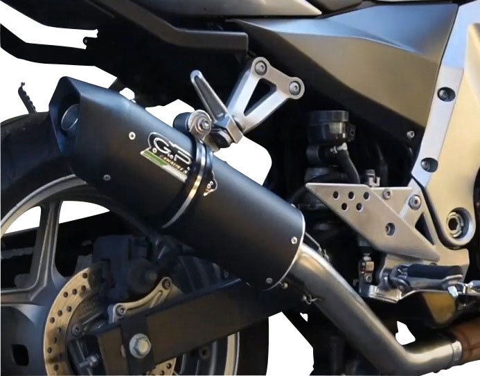 GPR Exhaust System Kawasaki Z750 Z750R 2007-2014, Furore Poppy, Slip-on Exhaust Including Removable DB Killer and Link Pipe