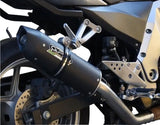 GPR Exhaust System Kawasaki Z750 Z750R 2007-2014, Furore Nero, Slip-on Exhaust Including Removable DB Killer and Link Pipe