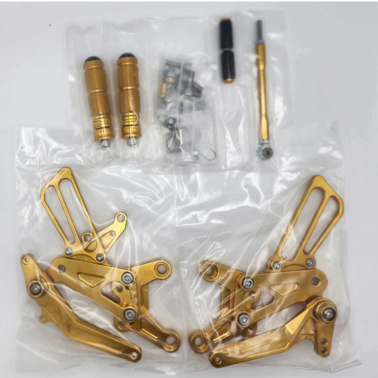 Kawasaki ZX6R 2005-2025 Rearsets in Gold | Sixty61