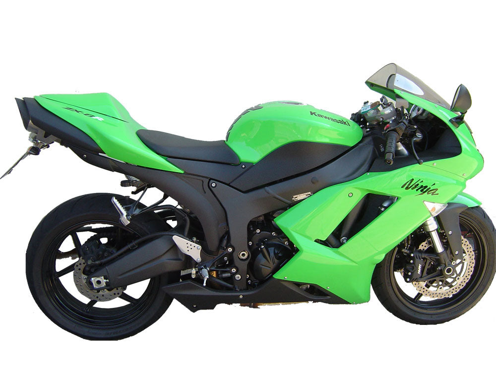 GPR Exhaust System Kawasaki ZX6R 2007-2008, Tiburon Titanium, Slip-on Exhaust Including Removable DB Killer and Link Pipe