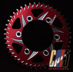 Vortex Suzuki Front and Rear Standard Sprocket in Red Anodized