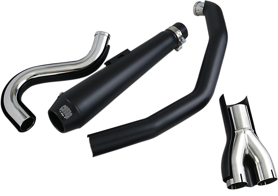 COBRA El Diablo 2:1 Exhaust System Black Harley-Davidson '88-'06 Softail 6485B