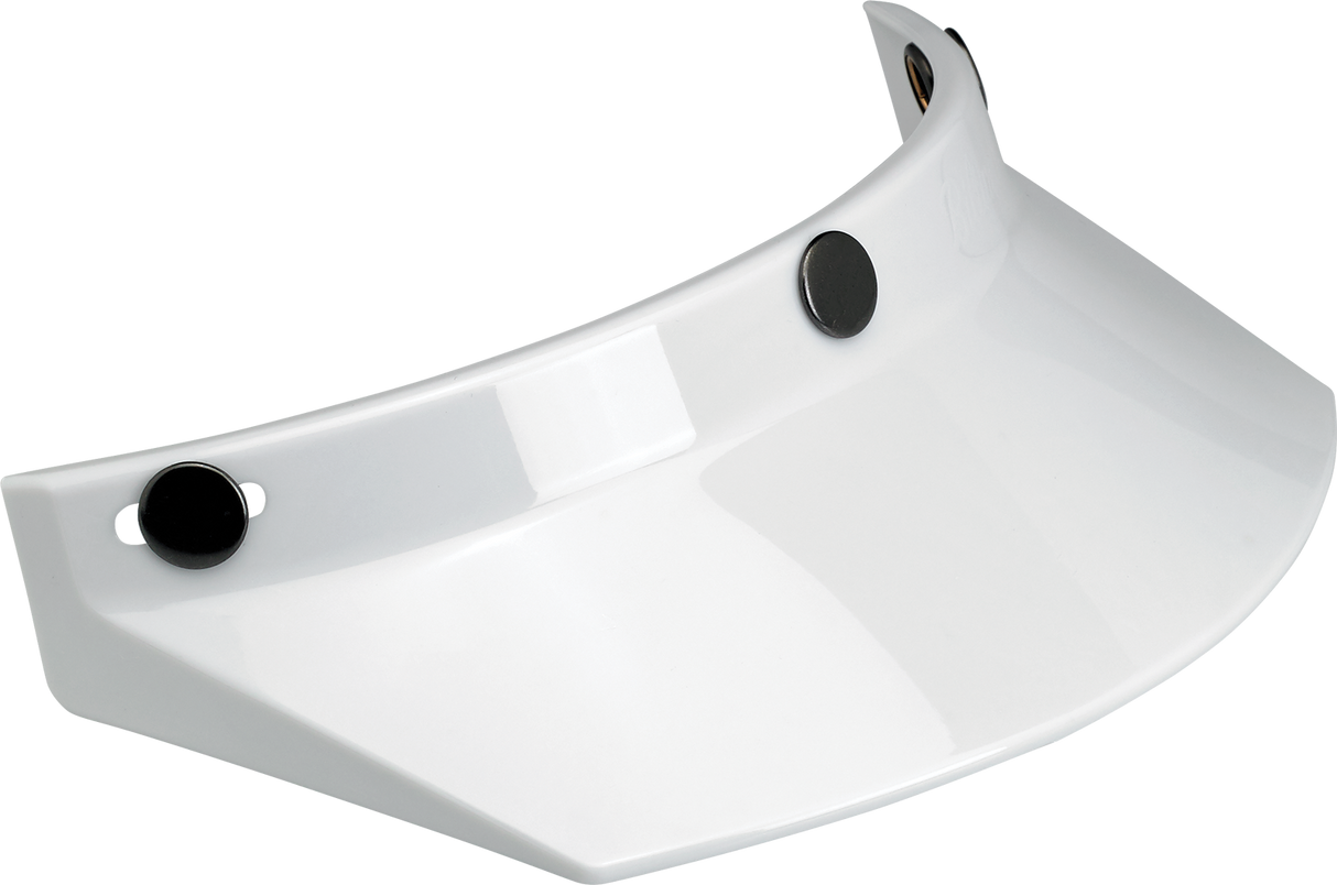 BILTWELL Moto 3-Snap Visor - White 2002-562