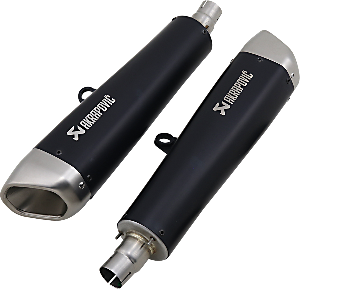 AKRAPOVIC Black Titanium Mufflers S-T12SO2-HCQTBL 1811-3942